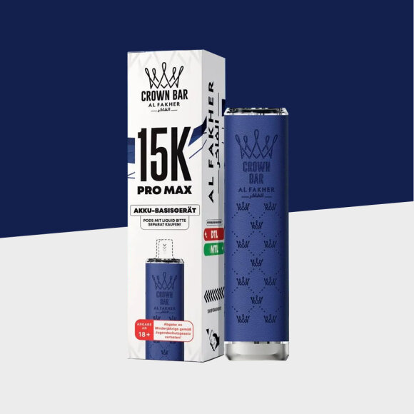 Al Fakher Crown Bar 15K Pro Max - Blue - Basisger&auml;t