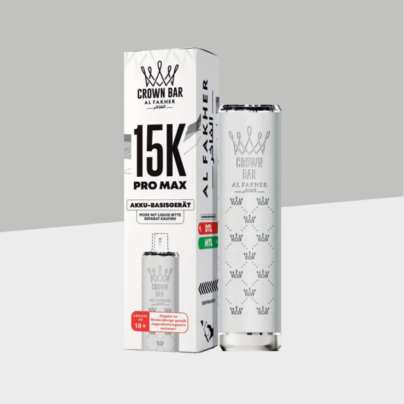 Al Fakher Crown Bar 15K Pro Max - White - Basisger&auml;t