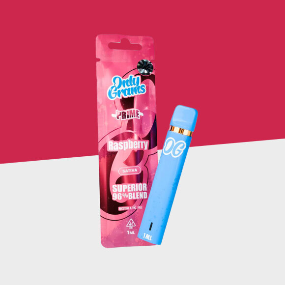 OnlyGrams - Raspberry - Superior Blend - Einweg Vape