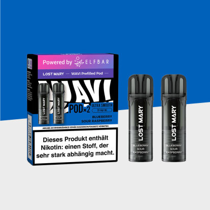 Lost Mary WAVI - Blueberry Sour Raspberry - Pod (2er Pack)