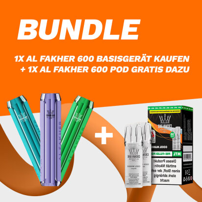 SPECIAL: Al Fakher Crown Bar 600 - 1x Basisger&auml;t +...