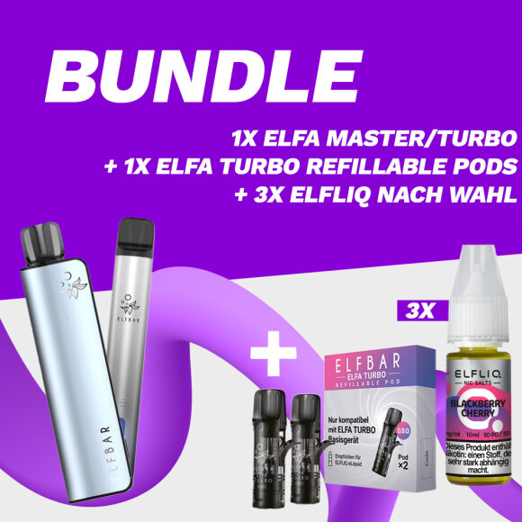 SPECIAL DEAL: ELFA Master / Turbo + Turbo Leerpods + 3 Elfliq