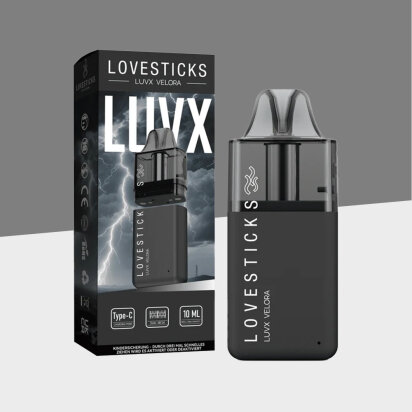 Lovesticks LUVX Velora - Black - Refillable Pod Kit