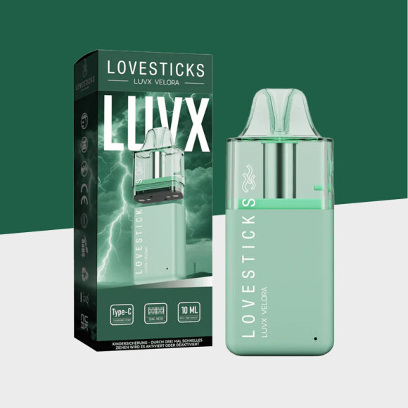 Lovesticks LUVX Velora - Green - Refillable Pod Kit