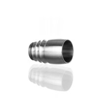 Aladin MVP Schlauchanschluss Klein mit 18/8 Schliff Silber