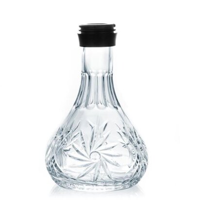 Aladin Shisha Alux - M5 - Ersatzglas - Schwarz