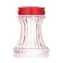 Aladin Shisha 2 Go Alu Ersatzglas &ndash; Rot