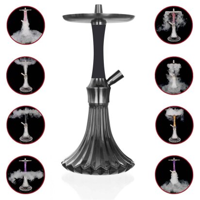 Aladin Epox 360 Shisha - Black Everything