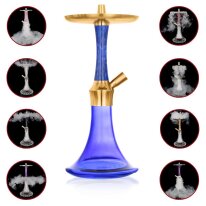 Aladin Epox 360 Shisha - Flat - Blue Gold