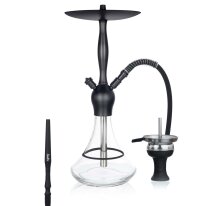 Aladin Shisha Alux - Captain Schwarz - Clear mit Ring