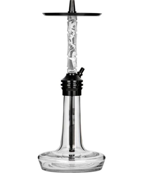 Moze Shisha Varity Lounge Black - Clear - Wavy Frosted