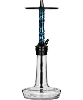 Moze Shisha Varity Lounge Black - Clear - Wavy Blue