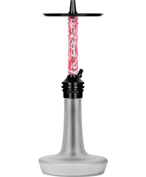 Moze Shisha Varity Lounge Black - Frosted - Wavy Pink