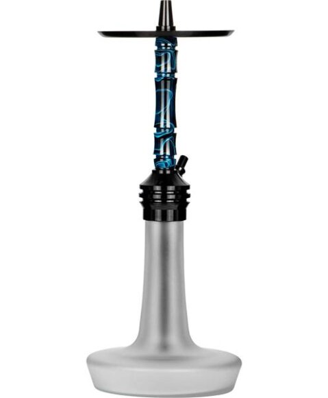 Moze Shisha Varity Lounge Black - Frosted - Wavy Blue