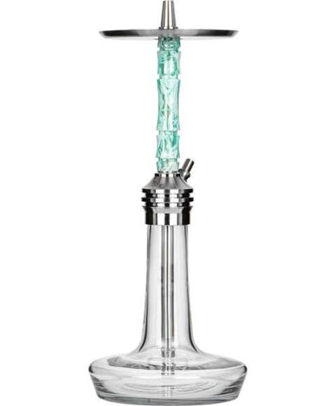 Moze Shisha Varity Lounge Silver - Clear - Wavy Mint