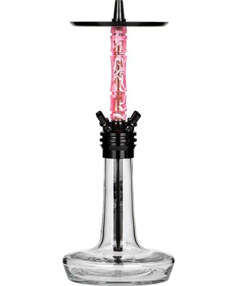 Moze Shisha Varity Squad Black - Clear - Wavy Pink
