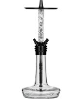 Moze Shisha Varity Squad Black - Clear - Wavy Frosted