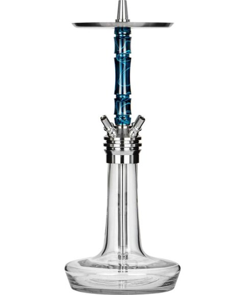 Moze Shisha Varity Squad Steel - Clear - Wavy Blue