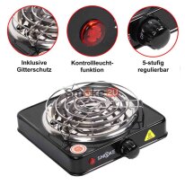 Kohleanz&uuml;nder Hotplate 1000W