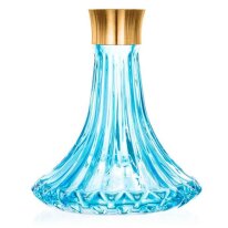 Aladin Shisha A36 Ersatzglas &ndash; Gold - Turquoise