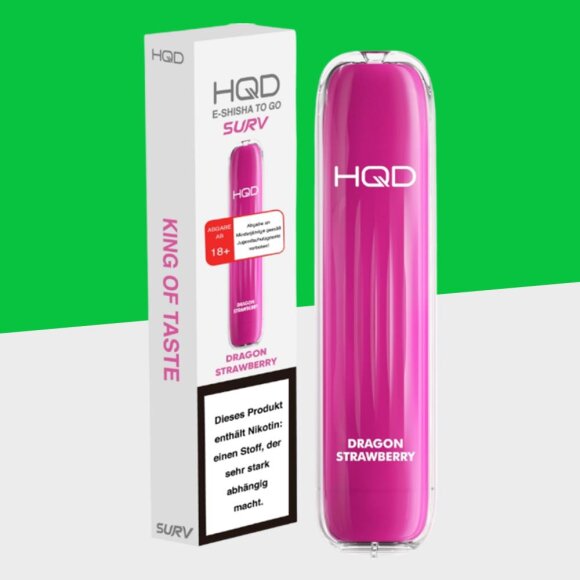 HQD Surv - Dragon Strawberry - Einweg Vape