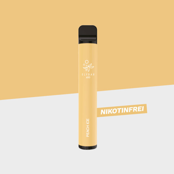 Elfbar 600 - Peach Ice Nikotinfrei - Einweg Vape