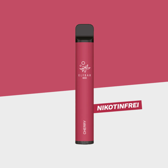 Elfbar 600 - Cherry Nikotinfrei - Einweg Vape