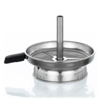 Aladin Shisha Tonkopf mit Mockingbird Kaminaufsatz mit Griff