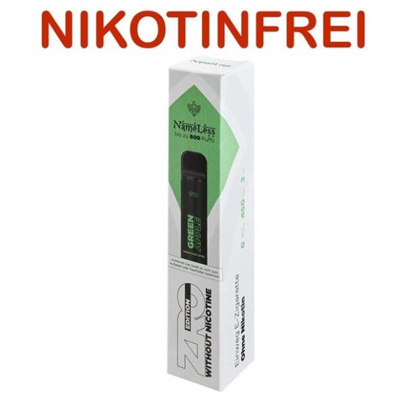 Nameless - Green Apple Nikotinfrei - Einweg Vape