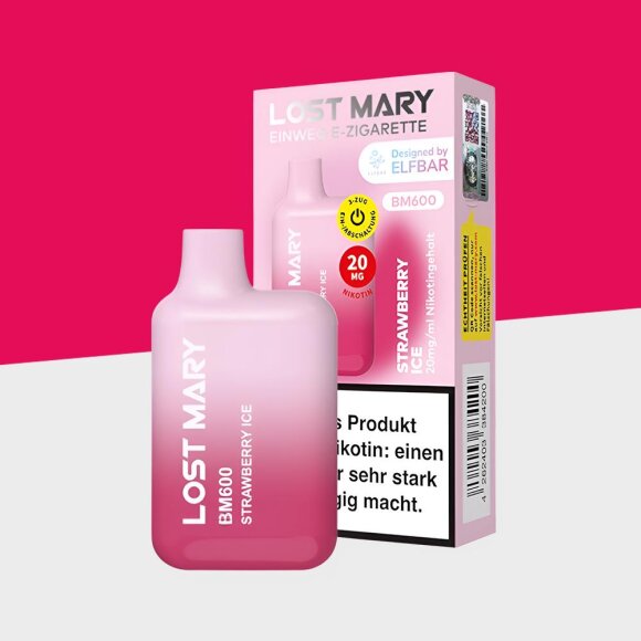 Lost Mary by Elfbar - Strawberry Ice - Einweg Vape