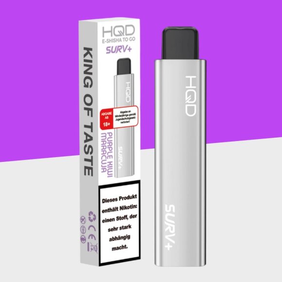 HQD Surv+ - Purple Kiwi Maracuja - Einweg Vape