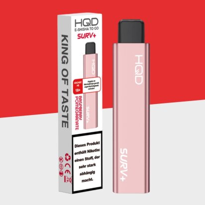 HQD Surv+ - Raspberry Pomegranate - Einweg Vape