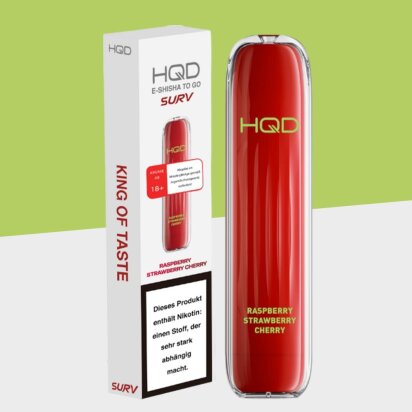 HQD Surv - Raspberry Strawberry Cherry - Einweg Vape