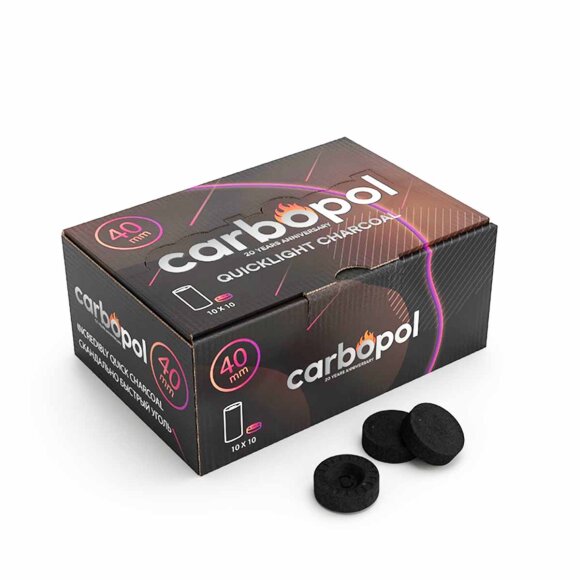 Carbopol Kohle - 40 mm - 100er Pack