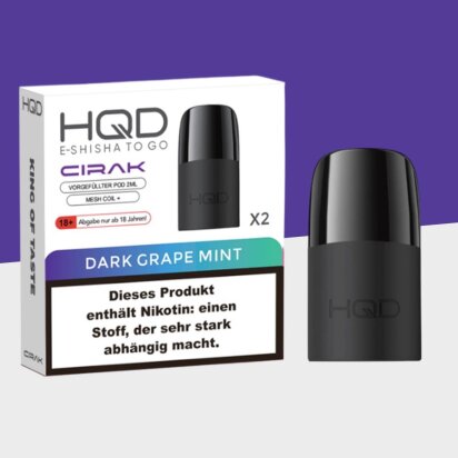 HQD Cirak - Dark Grape Mint - Pod (2er Pack)
