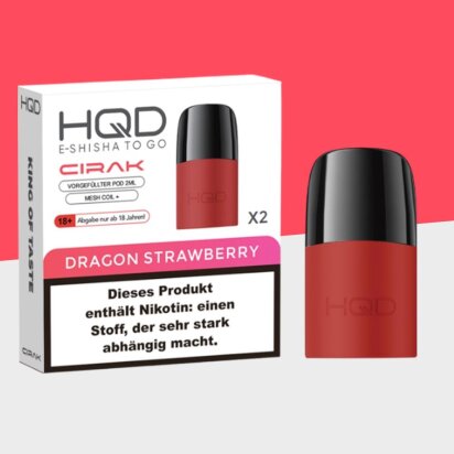 HQD Cirak - Dragon Strawberry - Pod (2er Pack)