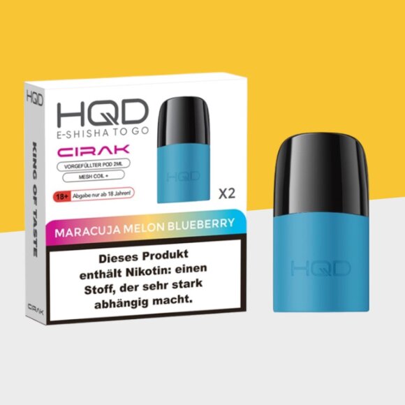 HQD Cirak - Maracuja Melon Blueberry - Pod (2er Pack)