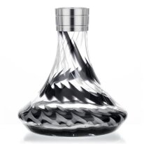 Aladin Shisha MVP 360 Ersatzglas - Black Stripes