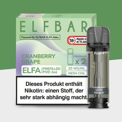 ELFA by Elfbar - Cranberry Grape - Pod (2er Pack)