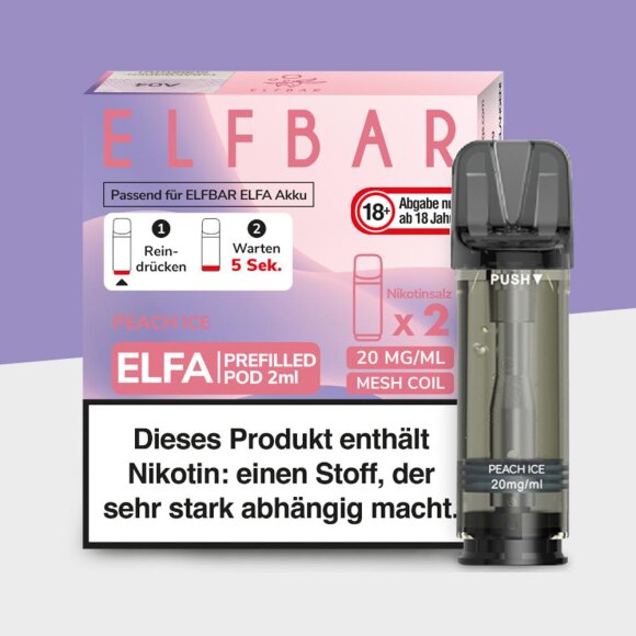 ELFA by Elfbar - Peach Ice - Pod (2er Pack)
