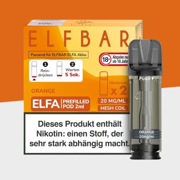 ELFA by Elfbar - Orange - Pod (2er Pack)