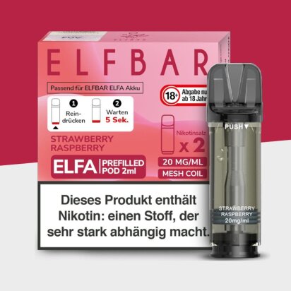 ELFA by Elfbar - Strawberry Raspberry - Pod (2er Pack)