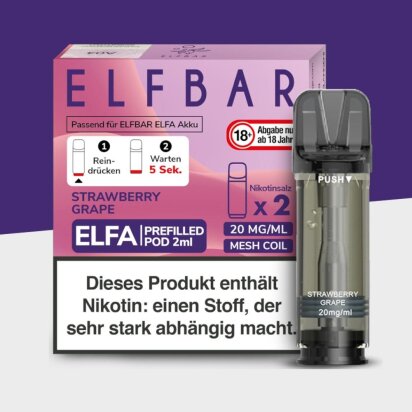 ELFA by Elfbar - Strawberry Grape - Pod (2er Pack)