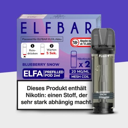 ELFA by Elfbar - Blueberry Snoow - Pod (2er Pack)
