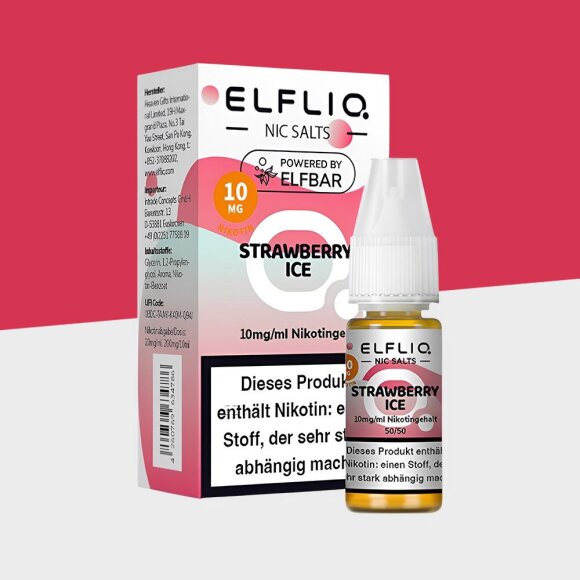 Elfliq by Elfbar - Strawberry Ice 10mg/ml - E-Liquid