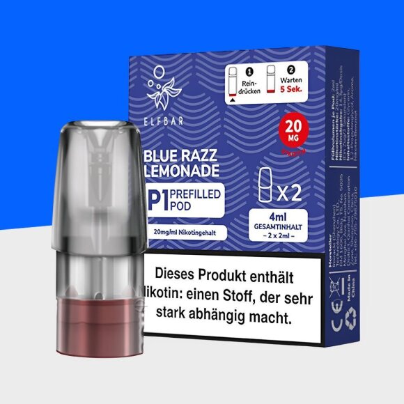 Mate 500 by Elfbar - Blue Razz Lemonade - Pod (2er Pack)