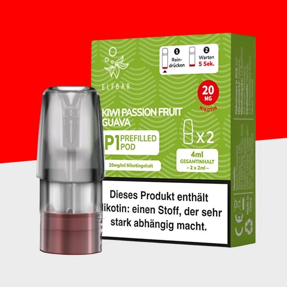 Mate 500 by Elfbar - Kiwi Passion Fruit Guava - Pod (2er Pack)