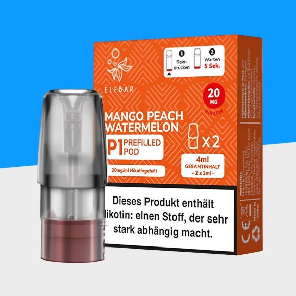 Mate 500 by Elfbar - Mango Peach Watermelon - Pod (2er Pack)