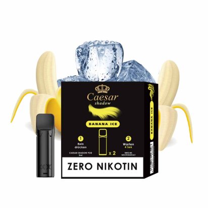 Caesar Shadow - Banana Ice 0mg/ml - Pod (2er Pack)