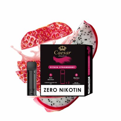 Caesar Shadow - Pitaya Strawberry 0mg/ml - Pod (2er Pack)